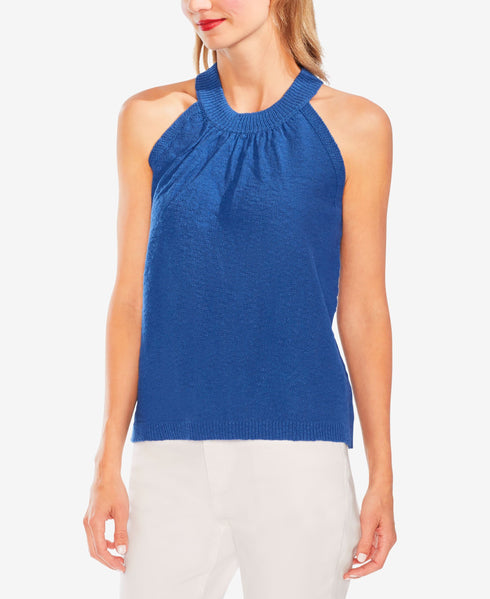 Vince Camuto Halter Neck Sweater Tank